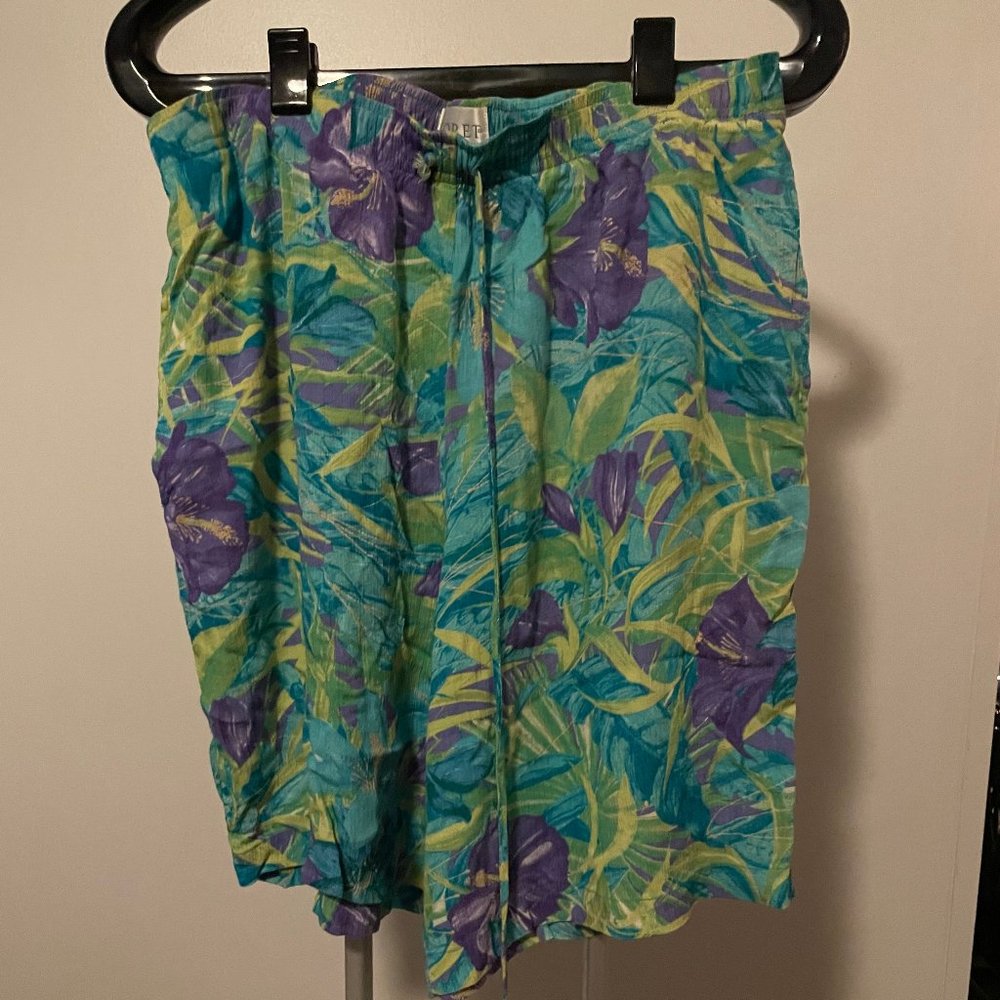 Koret Womens Flower Plus Print Shorts